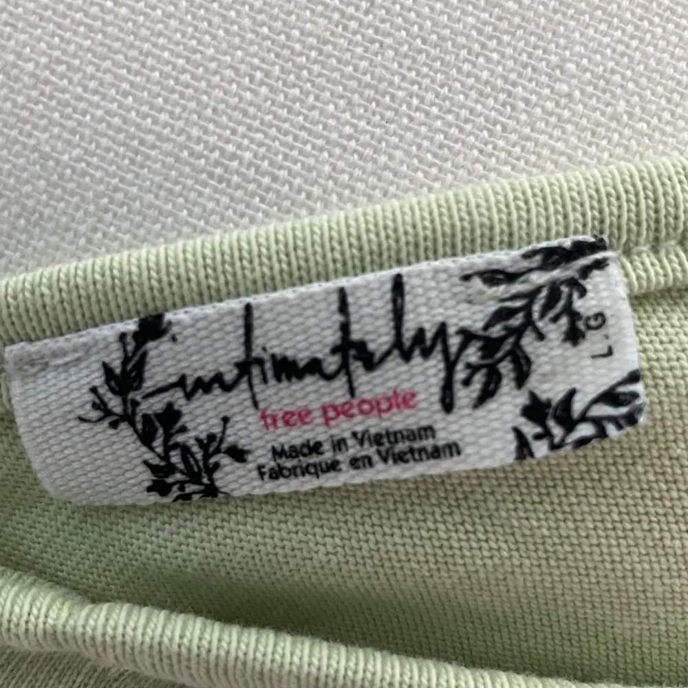 Free People Light Sage Green Wide-Leg Jumpsuitfree people fit L-XL - Picture 3 of 4